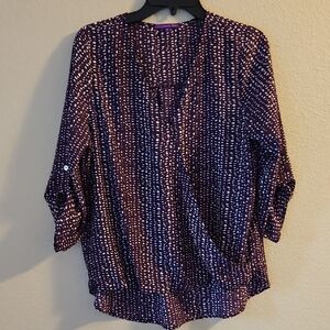 Women's West Kei Purple Wrap Top Medium‎